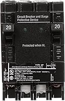 Vista 2 de Siemens QSA2020SPD Protección contra sobretensiones para toda la casa con dos disyuntores de 20 amperios para uso solo en paneles Siemens