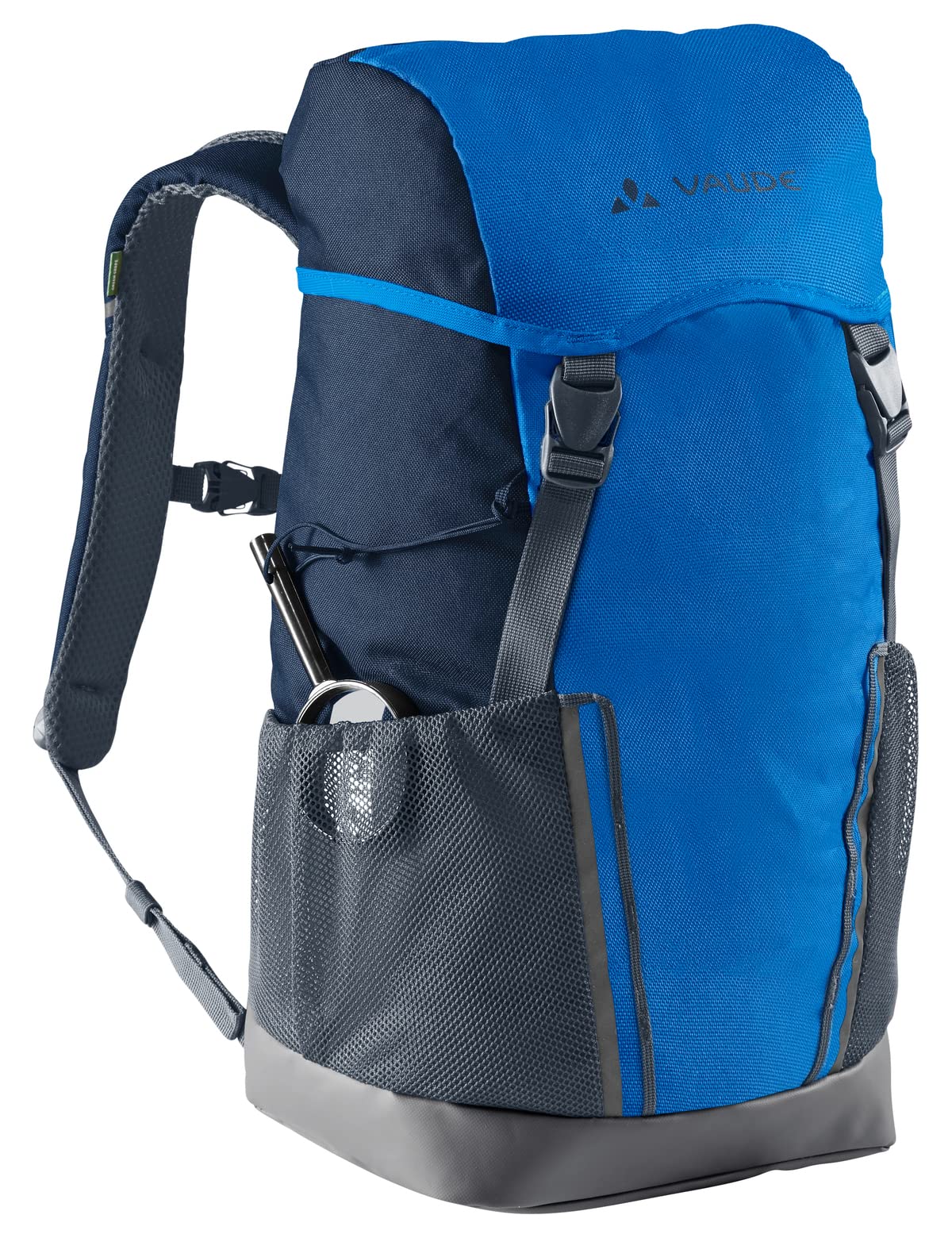 VAUDE Kinderrucksack Mädchen Puck 10L Wanderrucksack mit Regenhülle parrot green/eclipse