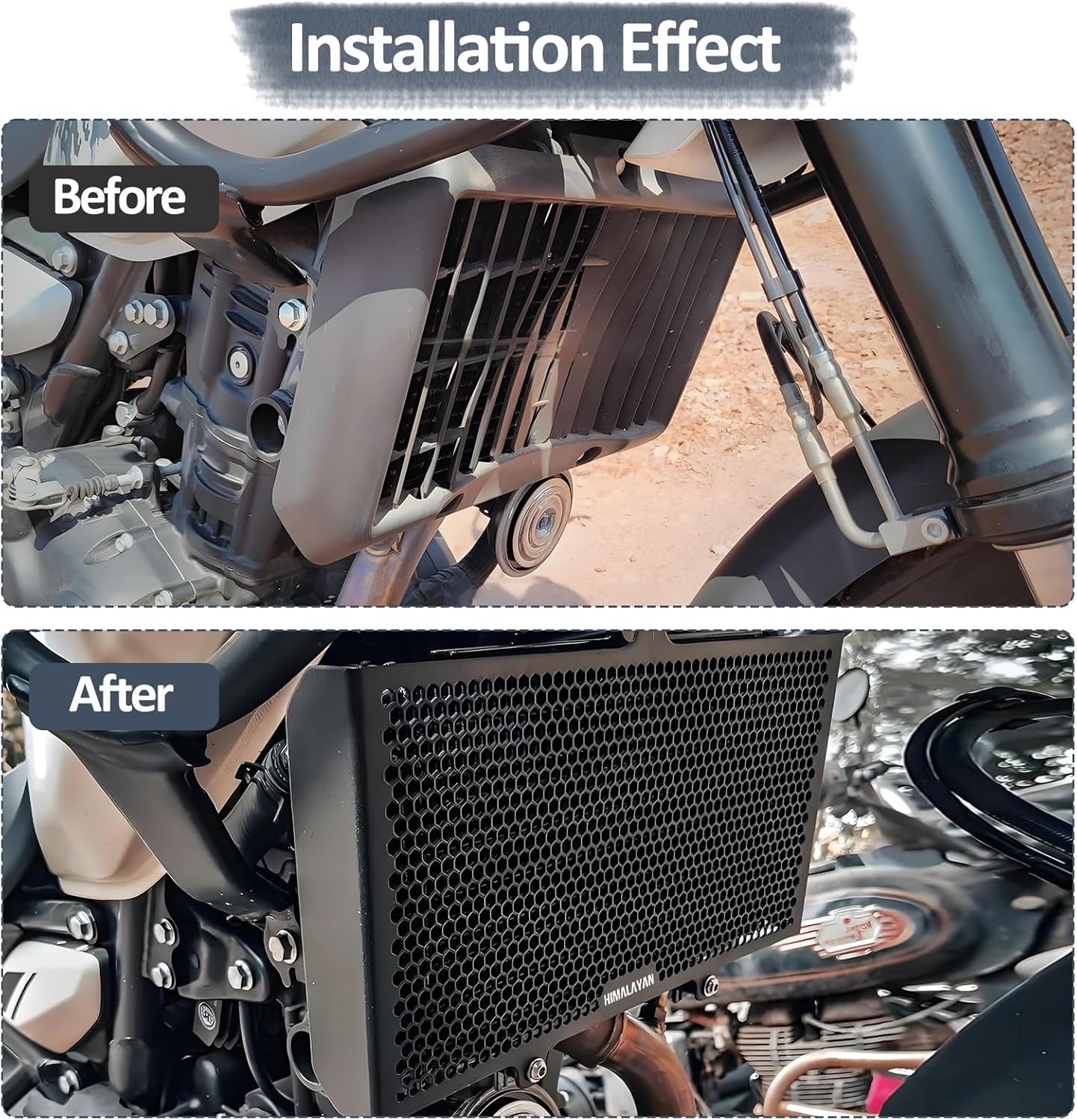 Radiator Cover Grille Guard Protection Compatible with Royal Enfield Himalayan 450 2024 2025