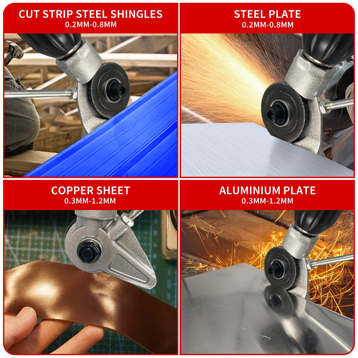 Adaptateur Coupe Métal Drillcutpro - Pour Perceuse, Coupe Tôle Jusqu'à 0.8mm | Nouveau 2024