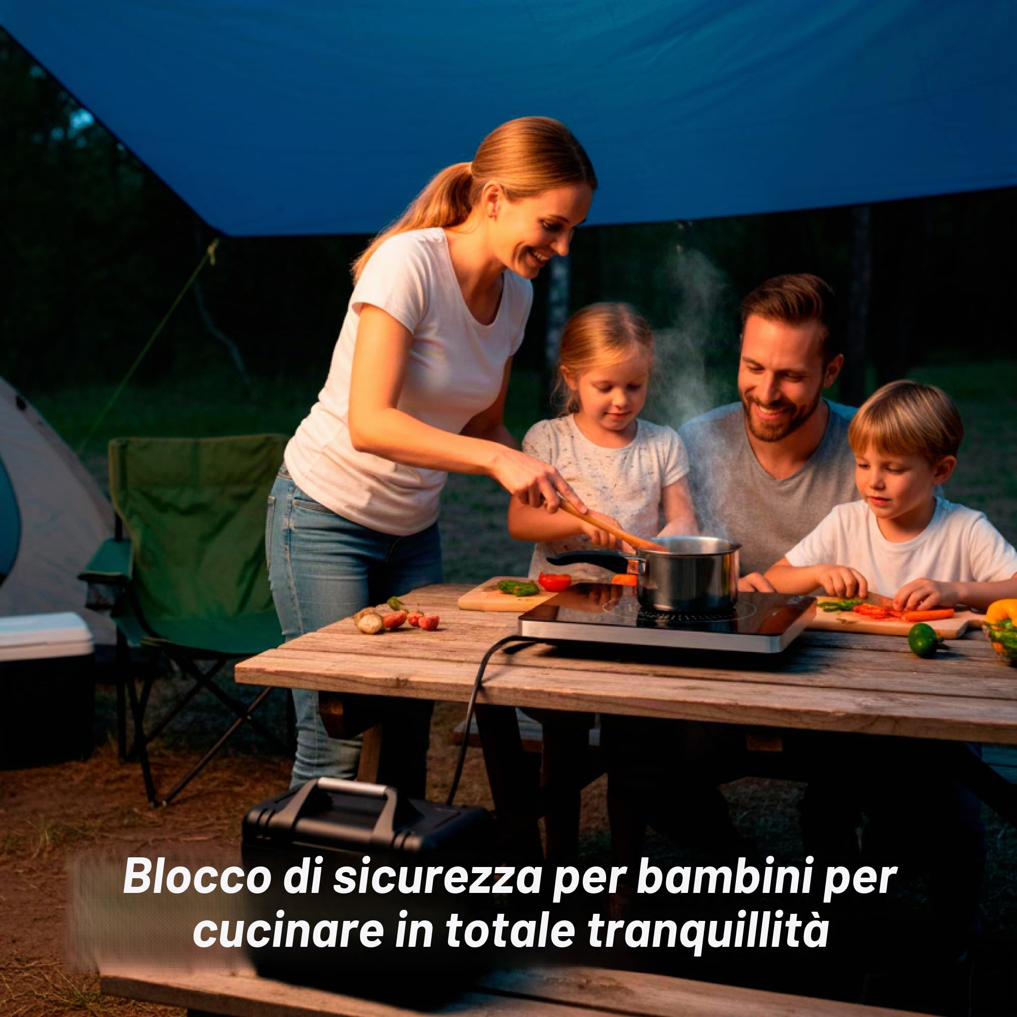 GRUNKEL IFR-2000 e 2000 W, 8 livelli, 29 x 37 cm, controllo touch, timer. Facile da pulire con superficie in vetro.
