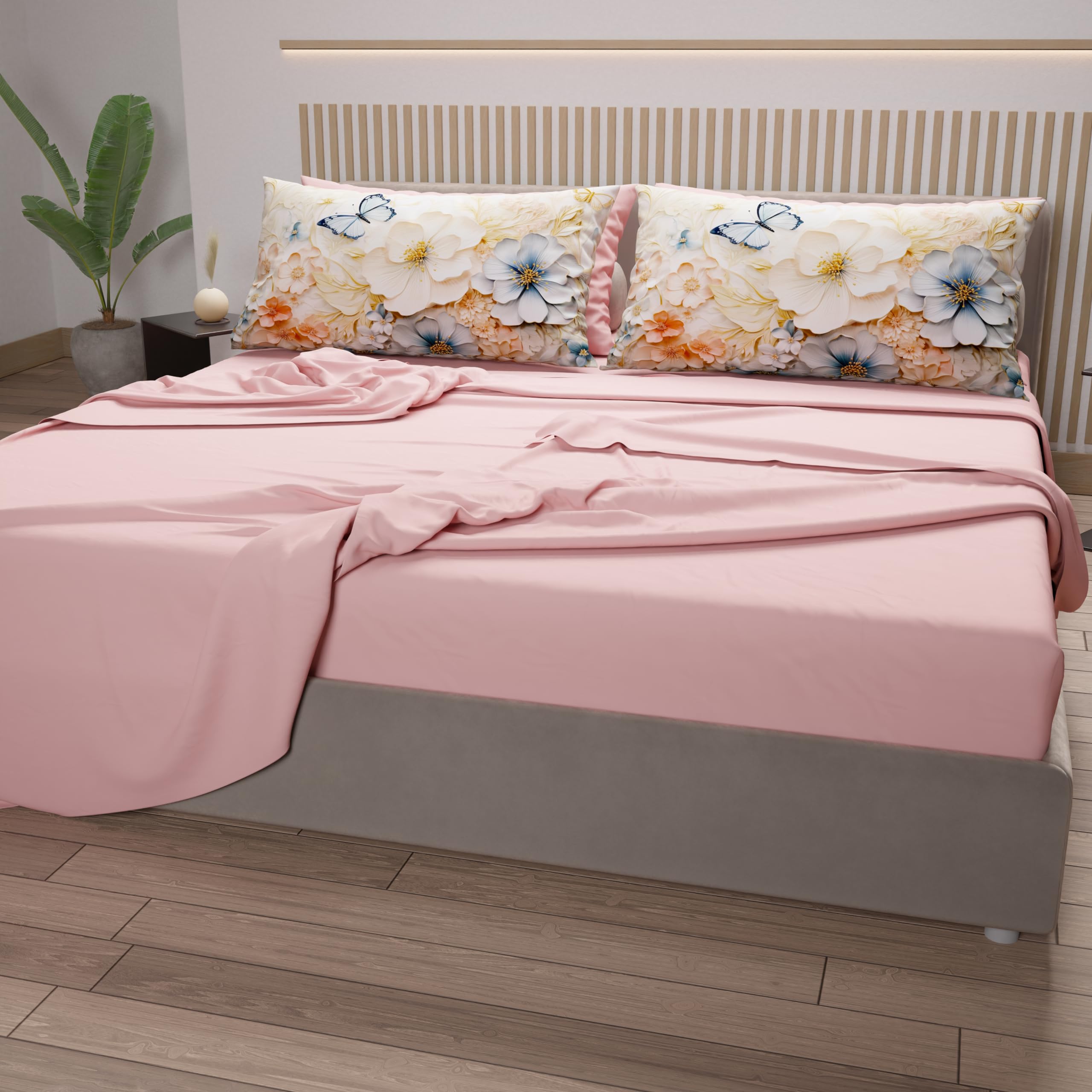 PETTI Artigiani Italiani - Cotton Sheets with Pillowcases in Digital Print, Double Bed Sheet, Mariposa Set, 100% Made in Italy - Image 3