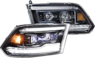 Morimoto XB LED Headlights and Smoked Taillights Fits Dodge Ram 2009-2018, Plug and Play Assemblies (LF520-ASM, LF521)