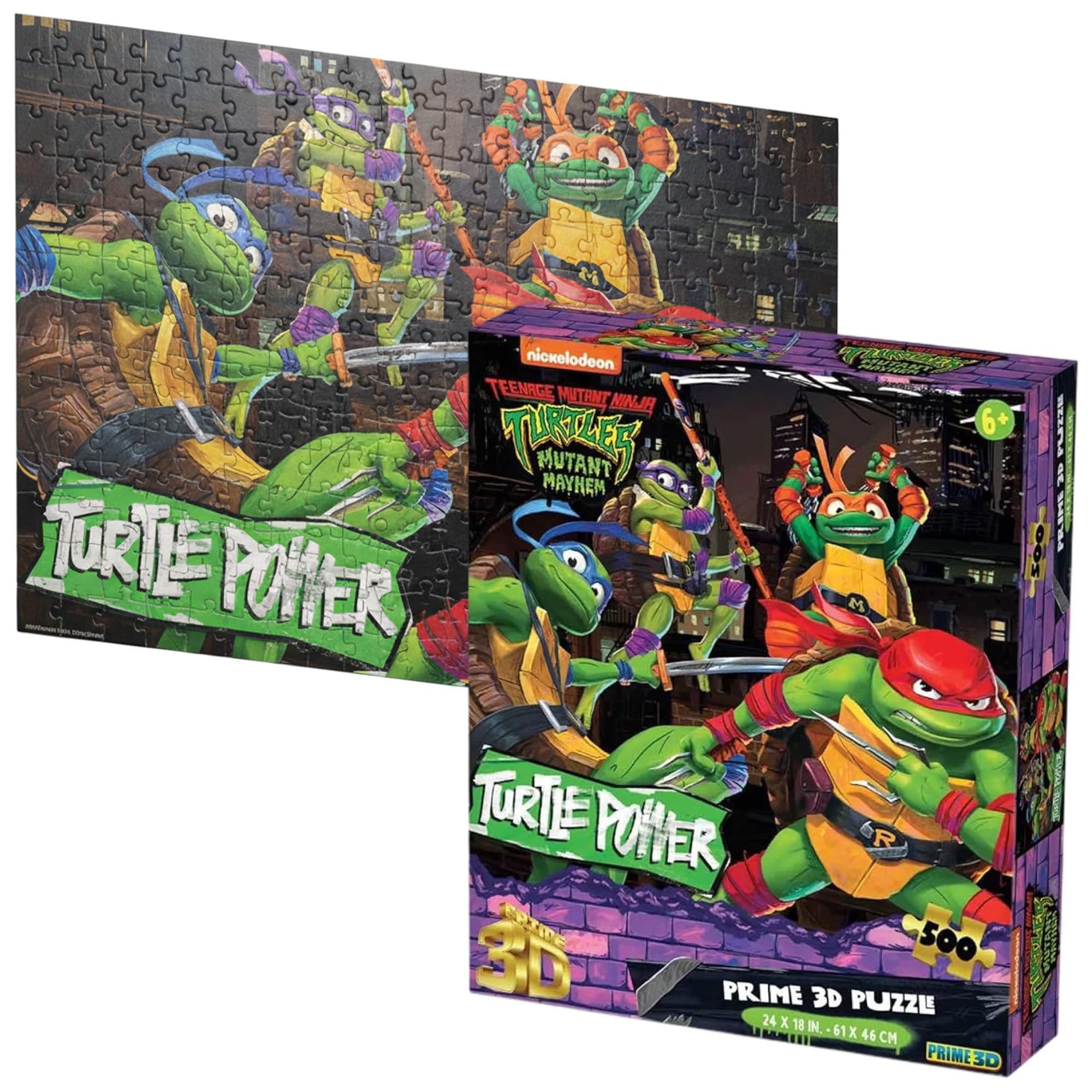 Amazon.com: Prime 3D Teenage Mutant Ninja Turtles 3D Puzzle – 500