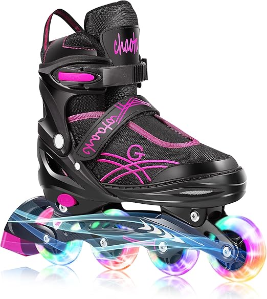 Inliner Kinder Verstellbare für Jungen Mädchen, Soldow Inlineskates mit