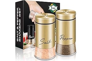 Gold Salt and Pepper Grinder Set