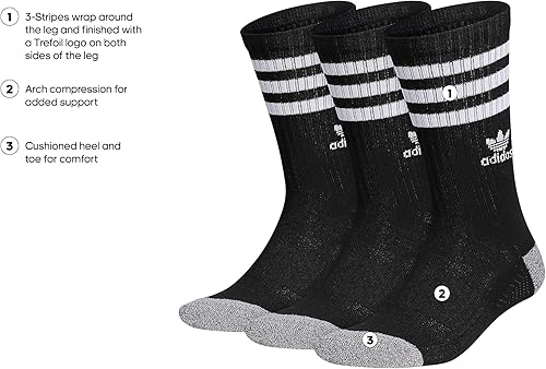 Miniatura 2 de adidas Originals Calcetines Roller Crew (3 pares)