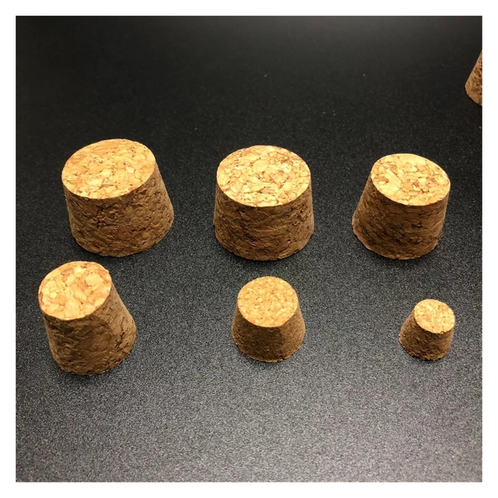 Lot de 100 bouchons en liège pour tubes à essai pour flacons ou bouchons de bouteille actuelle (12 x 9 x 10 mm)