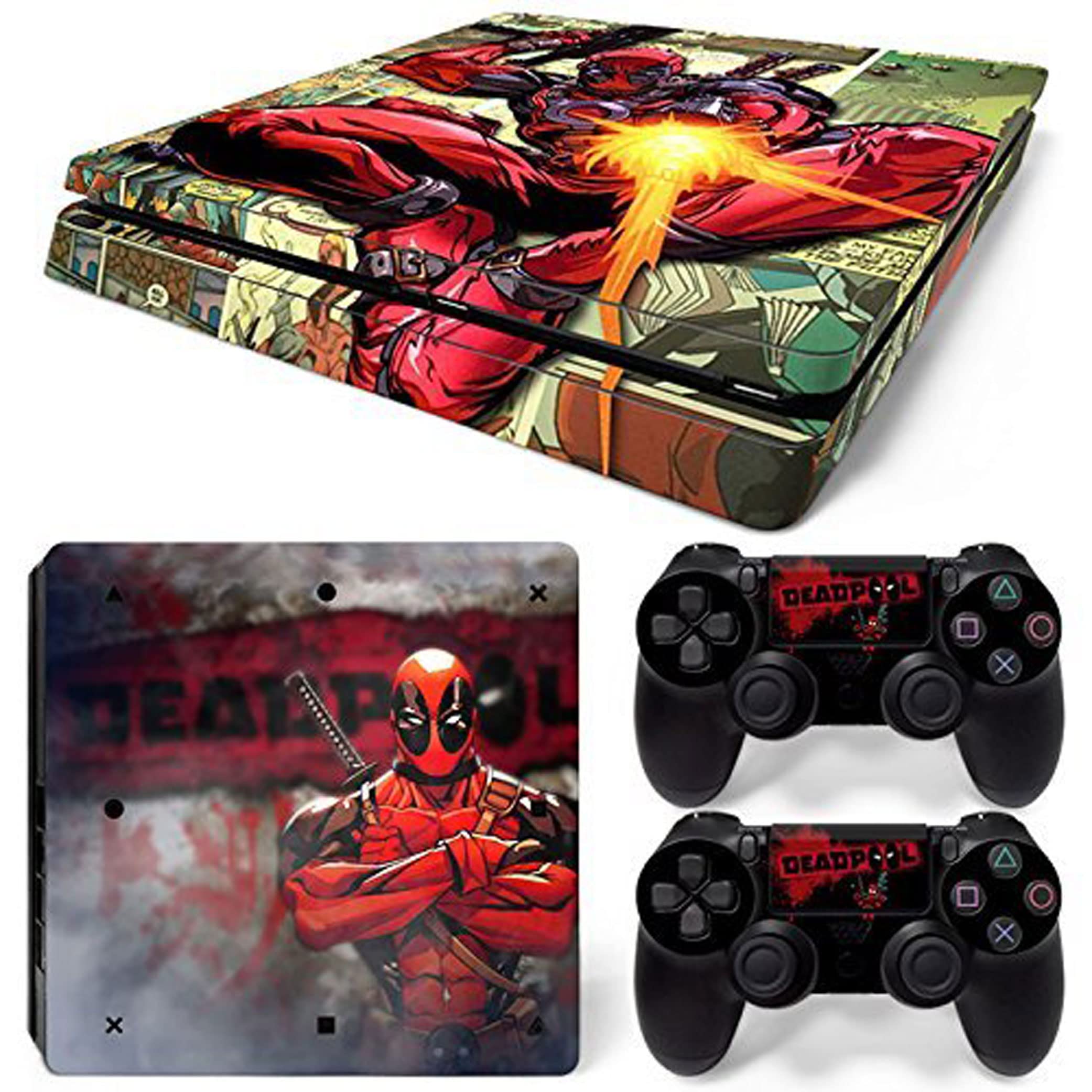 Elton Dead-pool Super Hero Theme 3M Skin Sticker Cover for PS4 Slim Console and Controllers [video game] (B073GXV1RF) Amazon Price History, Amazon Price Tracker
