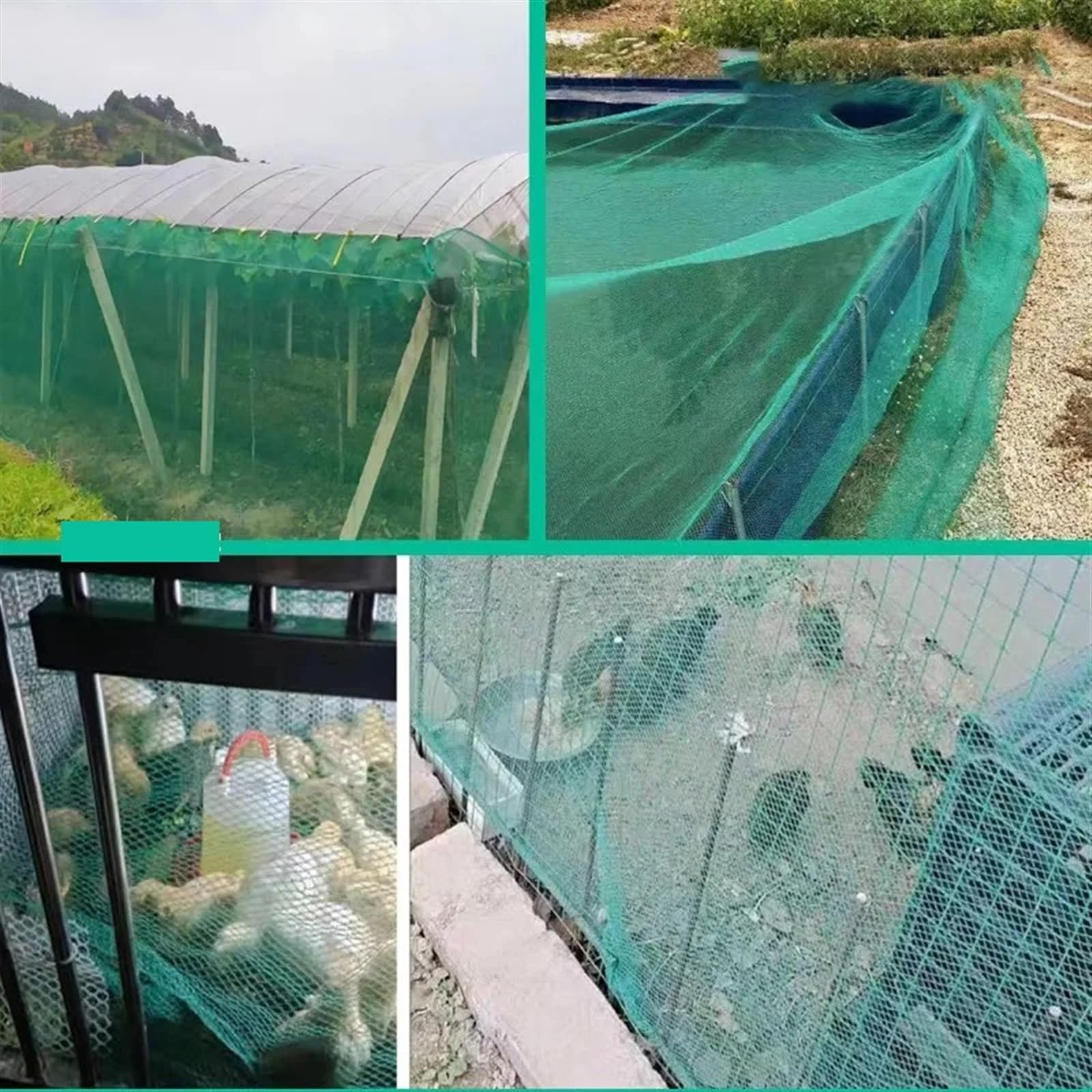 Gitter 0,5 cm Verdickung Mantel Trauben Kirsche Net Obst Baum Net Obstgarten Nylon Mantel Netting Kit Netz FüR Baum(2x10m)