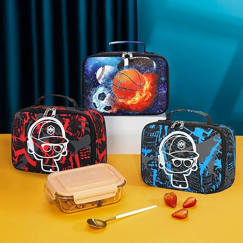 Miniatura 3 de LEDAOU Lonchera con aislamiento térmico para niñas, bolsa de almuerzo reutilizable para escuela, picnic, senderismo, trabajo