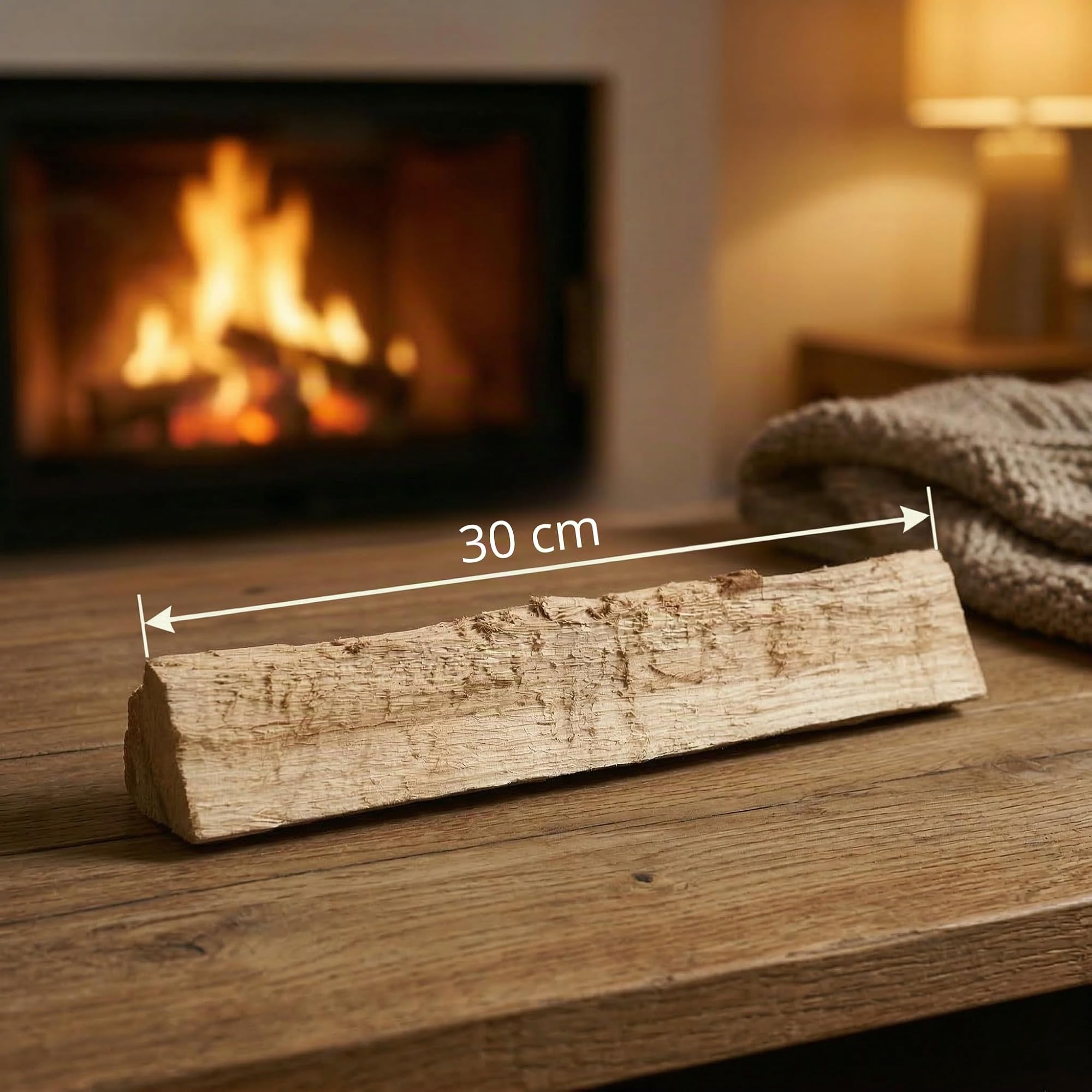 Bois d'allumage en chêne 100 % naturel, sec et sans produits chimiques, pour cheminée, four et barbecue, bâtonnets de 30 cm, 30 kg