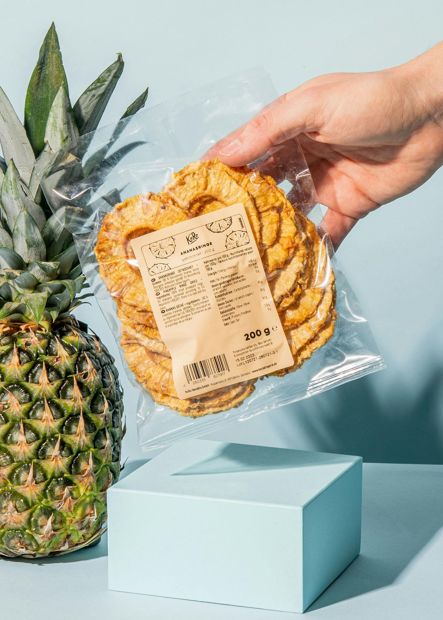 KoRo - Anelli di ananas senza zuccheri aggiunti formato prova | 200 g