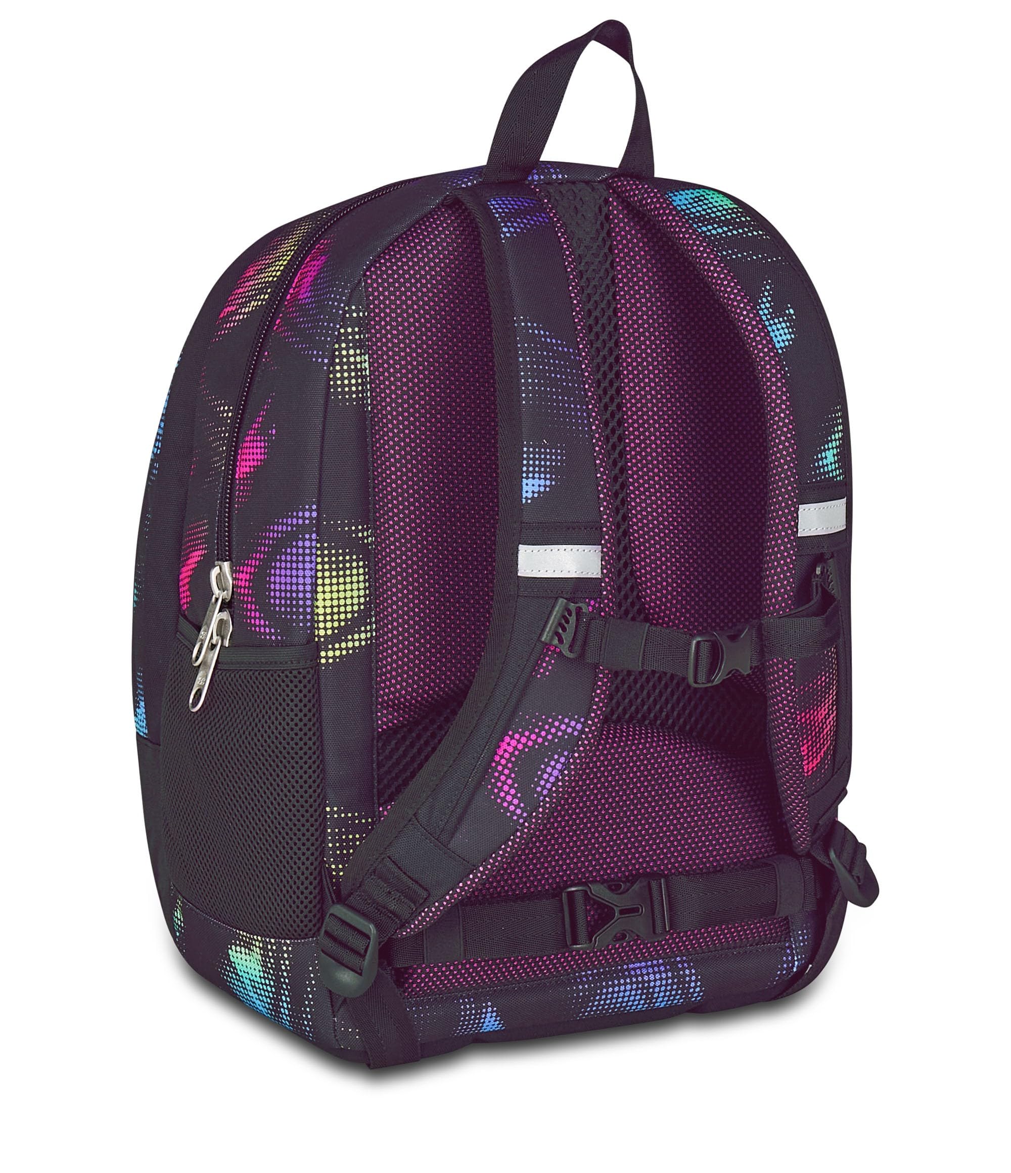Seven Zaino Scuola Ergonomico Dual Plus, Nero Blu, Doppio Scomparto Da 31 L, Con Tasca Per Borraccia, Tasca Con Organizer e Nastro Torace, Scuola Media e Superiore, Zaino Ragazza