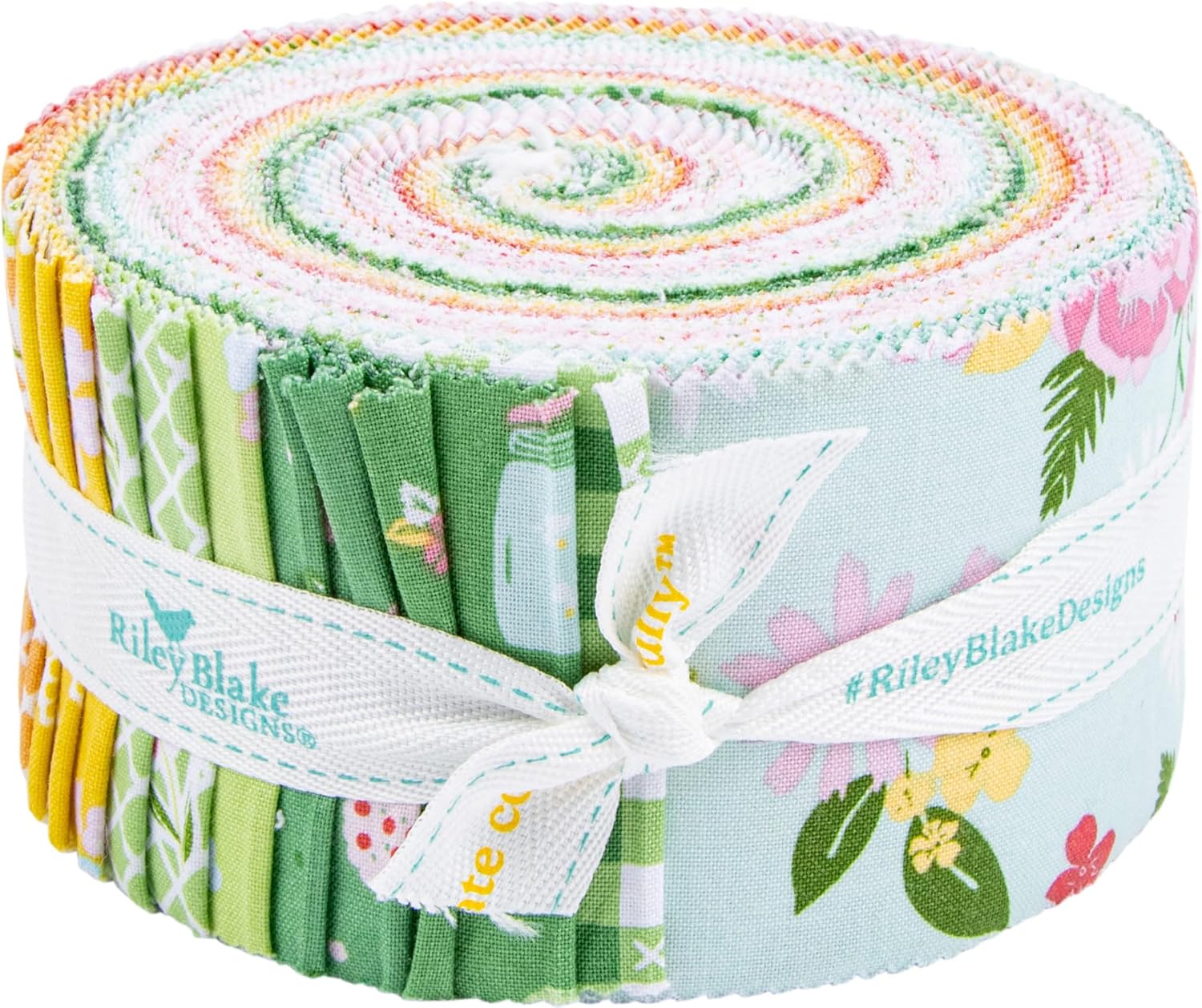 Gracey Larson Summer Skies and Fireflies Rolie Polie 40 2.5-inch Strips Riley Blake RP-16370-40