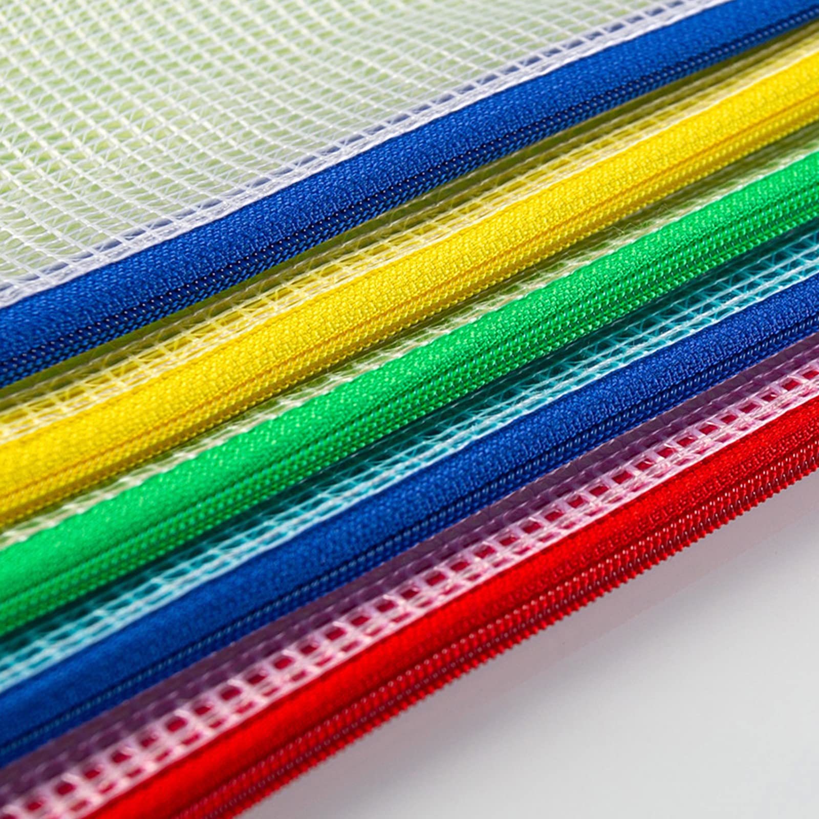 TCPENG Mesh Pencil Pouch Zipper File Bags - Image 4