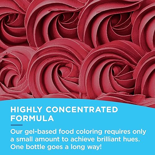 Miniatura 2 de Satin Ice Gel líquido para colorantes alimenticios, botella de 0.61 fl oz, rojo oscuro