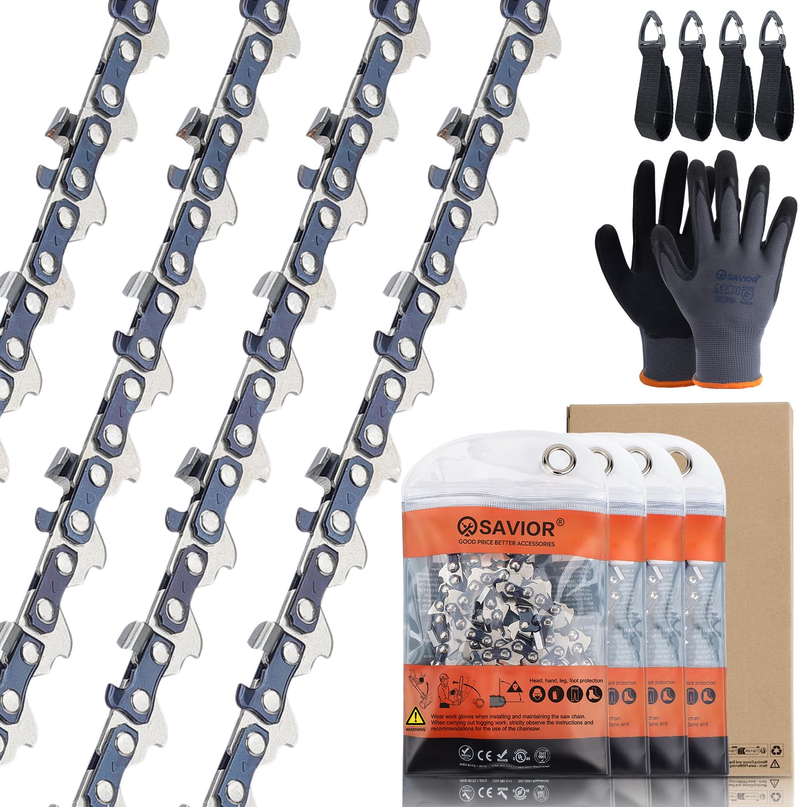 ⭐️ Saaya ⭐️ Amazon.com: Savior 4Pack GTA 26 4 Inch Mini Saw Chain 1/4
