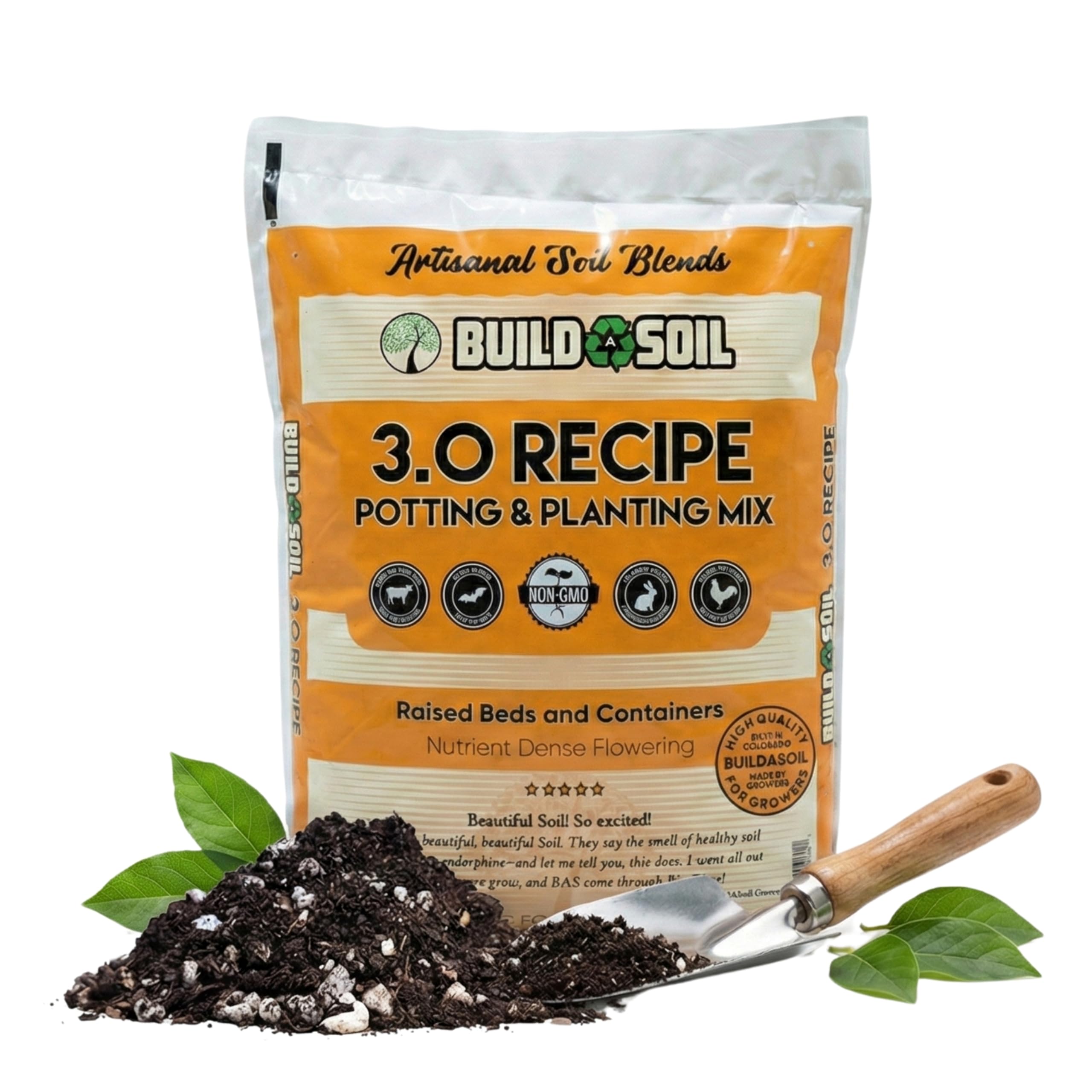 Amazon.com : BuildASoil Potting Soil Recipe 3.0 - Organic Living Potting  Soil Mix for Indoor and Outdoor Plants, Water-Only Formula, Well-Draining  Indoor Garden Dirt for Full Growth Cycle - 28.3 lbs :