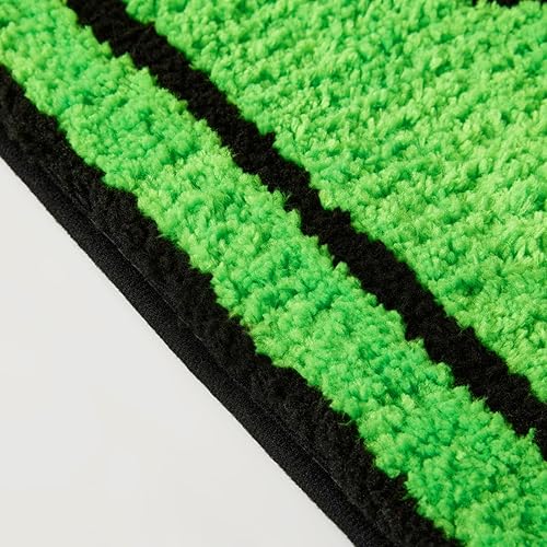 Miniatura 8 de RoomTalks Lindas alfombras verdes para dormitorio, baño, 2 x 4.3 pies, alfombra de baño extra larga, antideslizante, lavable, bohemio, costero,