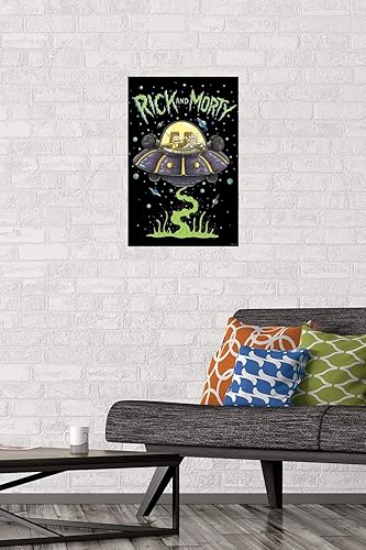 Miniatura 2 de Trends International Rick And Morty - Póster de pared de barco, 14.725 x 22.375 pulgadas, multicolor