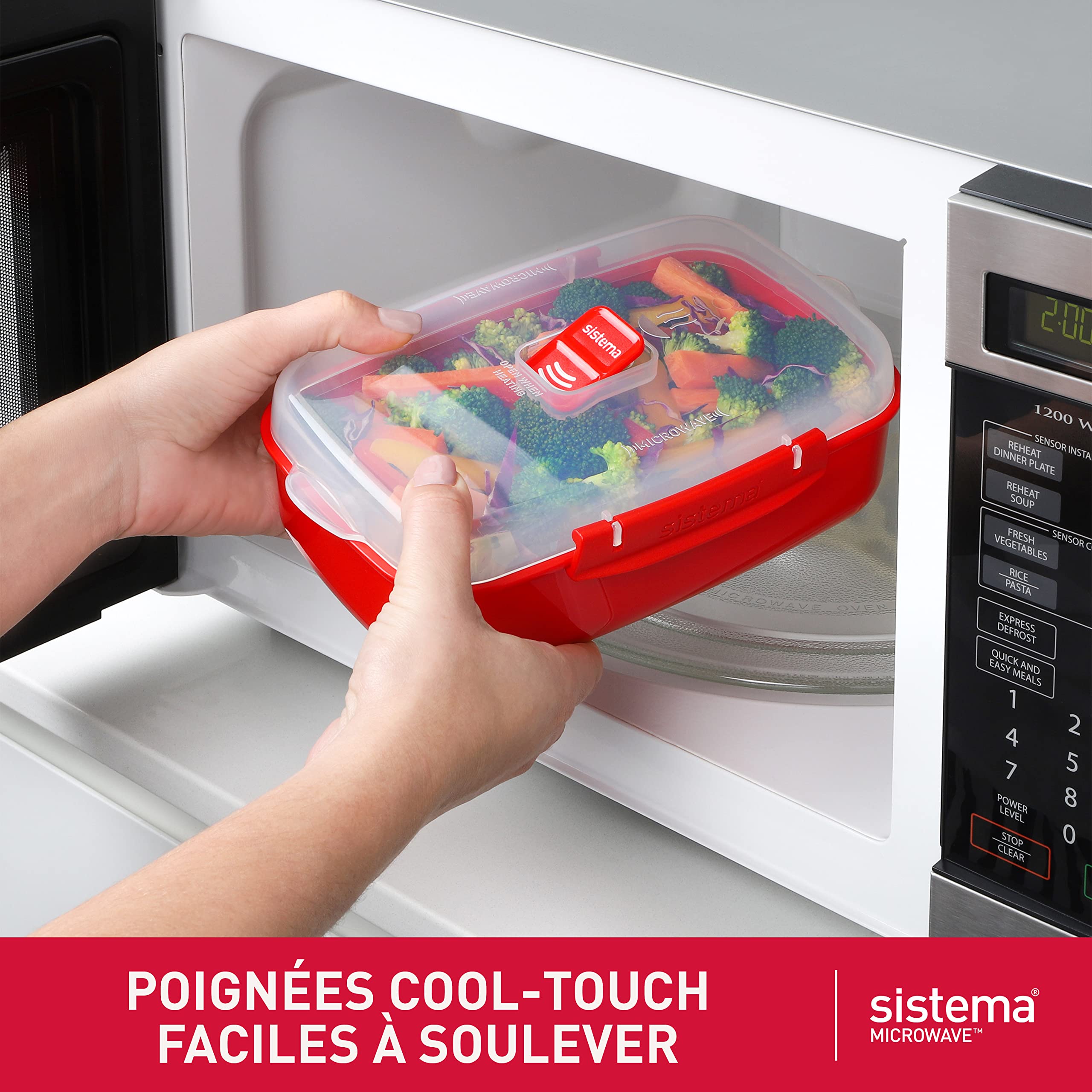 Lunchbox Inox 3 étages Compatible Micro-ondes - Gadgets de Cuisine