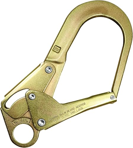 kwiksafety Yugo n-3630Zinc Amarillo Seguridad Rebar gancho tratado con calor doble Lock Fall Protection una operación de la mano Aplicación
