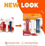Nylabone Dura Chew Toy, Regular Size, Red/White and Blue, Triple Pack