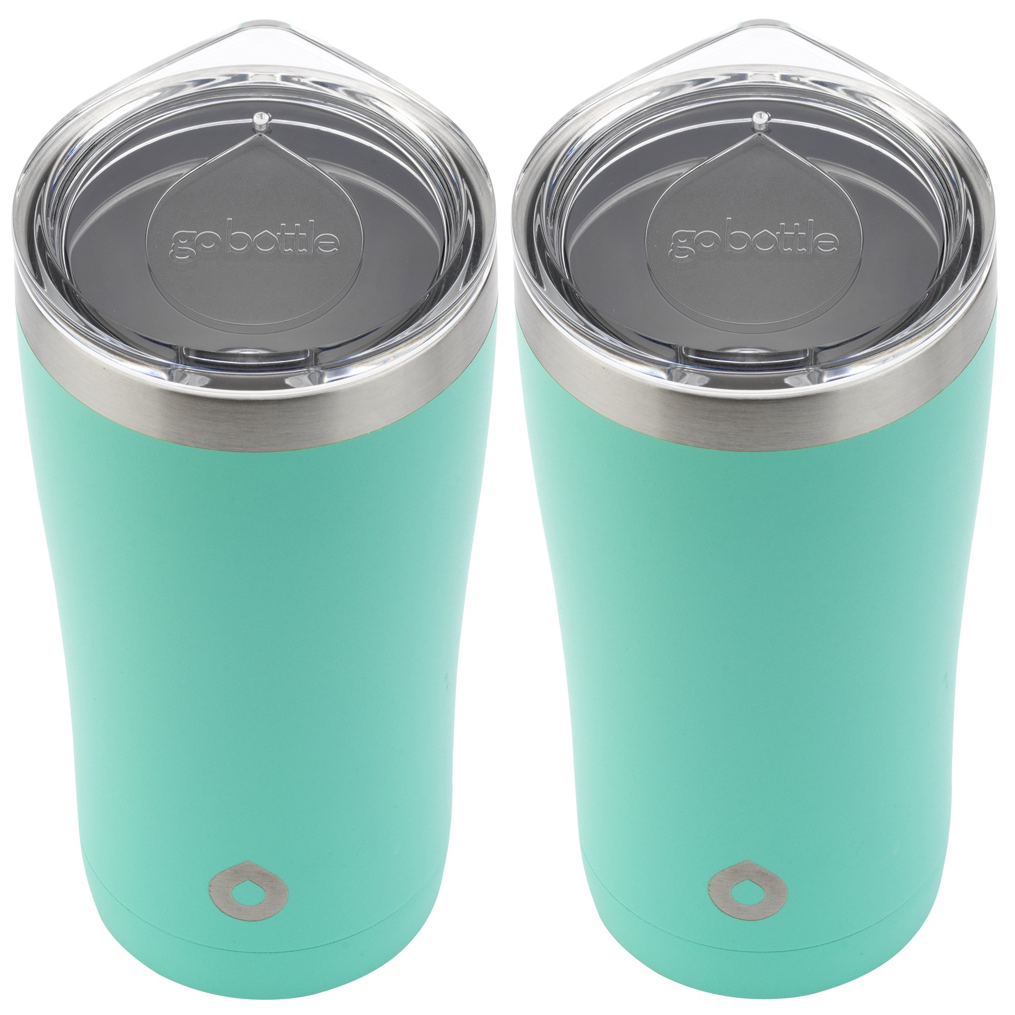 GoBottle40472 Stainless Steel Tumbler, Aqua