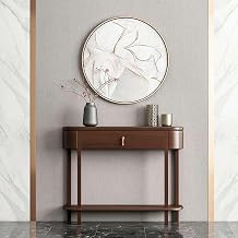 Console Table with Open Shelf,Farmhouse Side Tables with Fake Drawer,Living room furniture,Mid-Century Modern Decor,for Entry Way,Hallway,Couch,Foyer,No Assembly Required