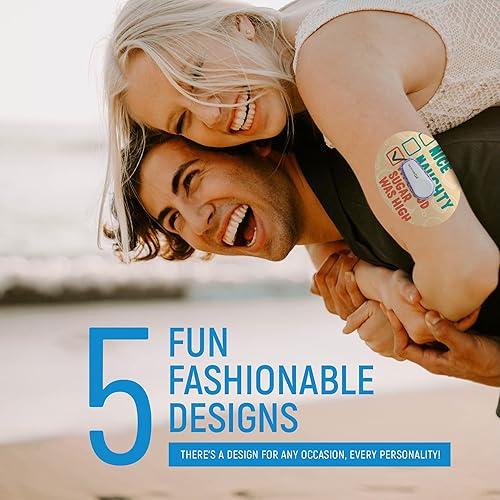 Miniatura 6 de RockaDex Parches adhesivos de diseño navideño, paquete de 5 mezclas compatibles con Dexcom, Libre, Medtronic y Omnipod - Fabricado por una familia