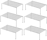Vista 9 de Redrubbit Estante de almacenamiento mediano (13 x 9.4 pulgadas), estante de almacenamiento para encimera de cocina y estante de gabinete a prueba