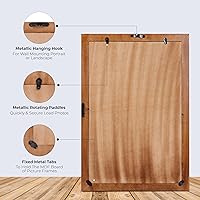 Vista 3 de Handicrafts Home Marcos de fotos de 11 x 17 pulgadas, hechos a mano, arte para colgar en la pared, cuarto de bebé, invitados, sala de estar