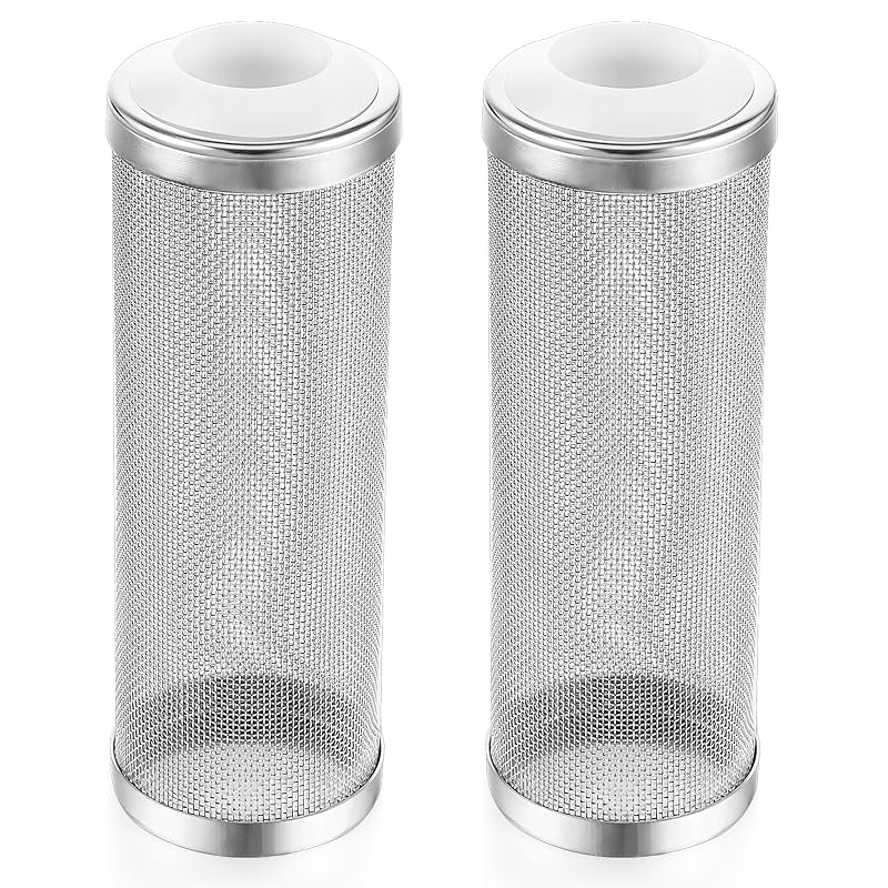 Capa de Proteção para Entrada de Filtro de Aquário em Aço Inoxidável 16 mm Xinjoduz, Pacote com 2