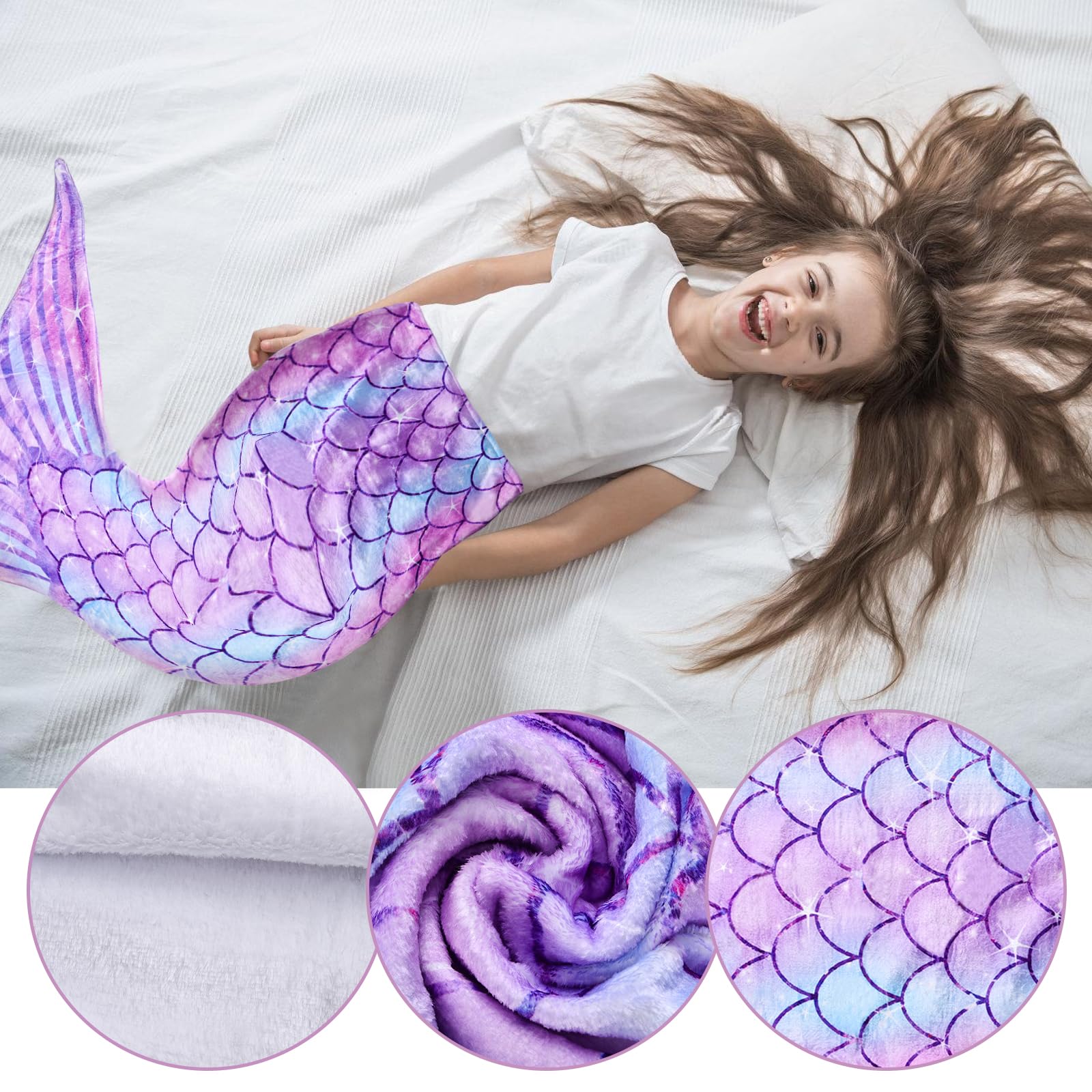 Zeemeerminstaart deken met naam (2) | Zeemeerminstaart | Njoy fashions
