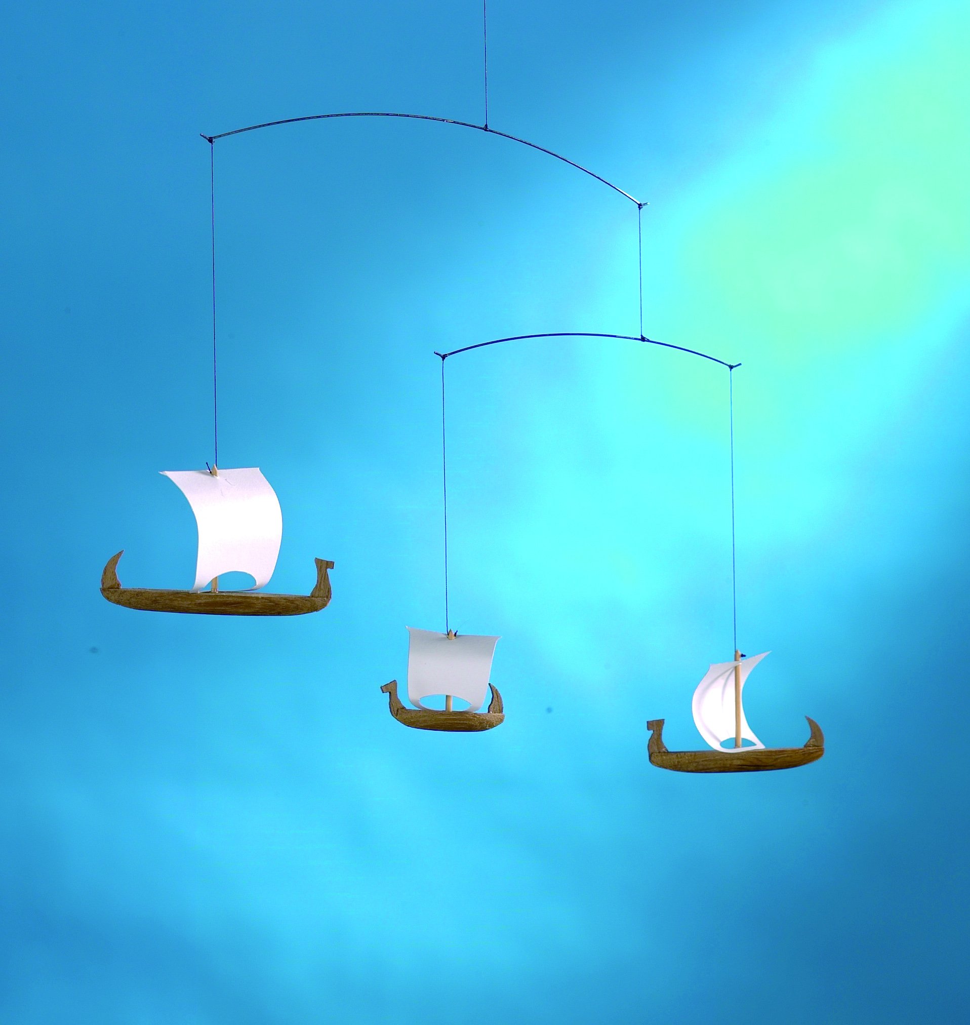 Flensted Mobile, Teakholz, Mehrfarbig, 23 x 35 cm, f017