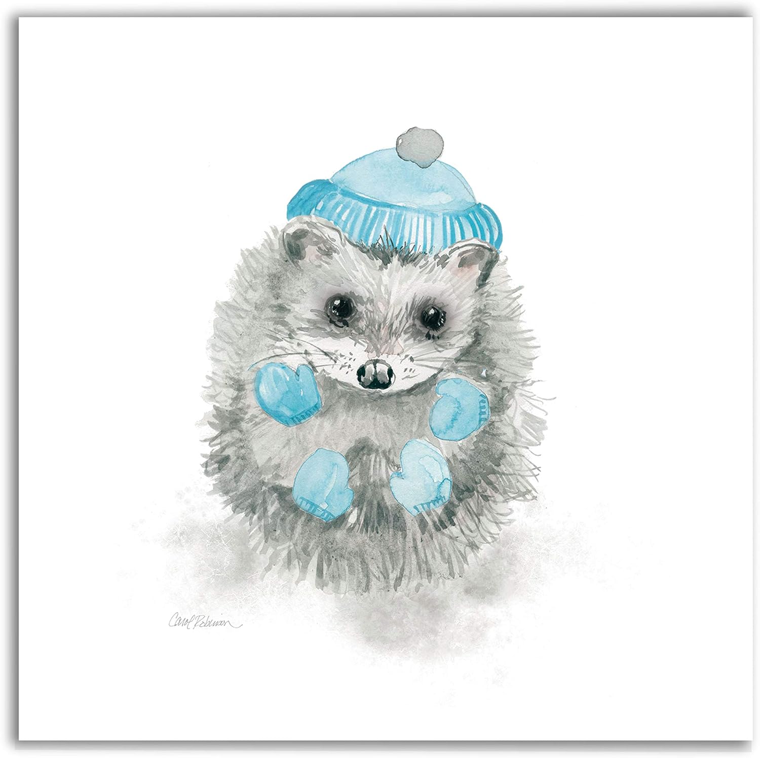 Renditions Gallery Glamour Girls Rabbit Animal Decor for Nursery, Kid Room, Playroom, Wall Art, 16X16