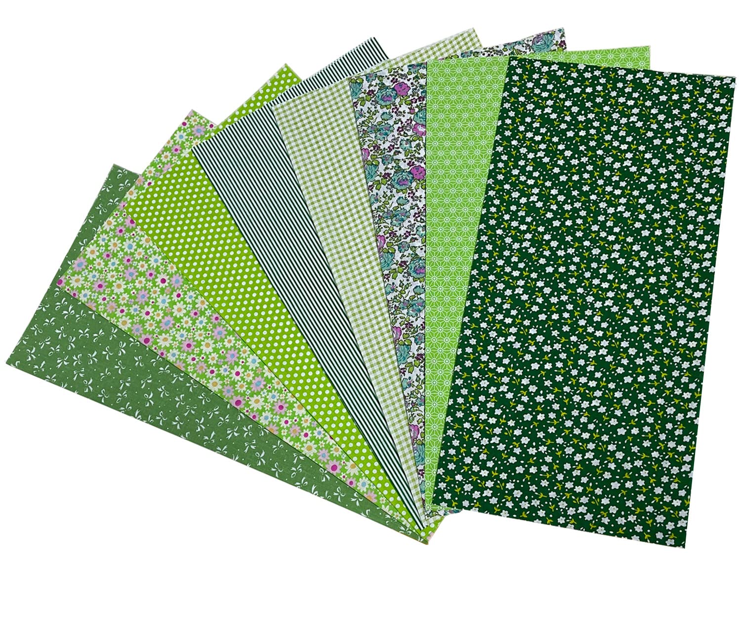Jukway 8Pcs Cotton Fabric Bundles 50x50 cm Squares - Image 4