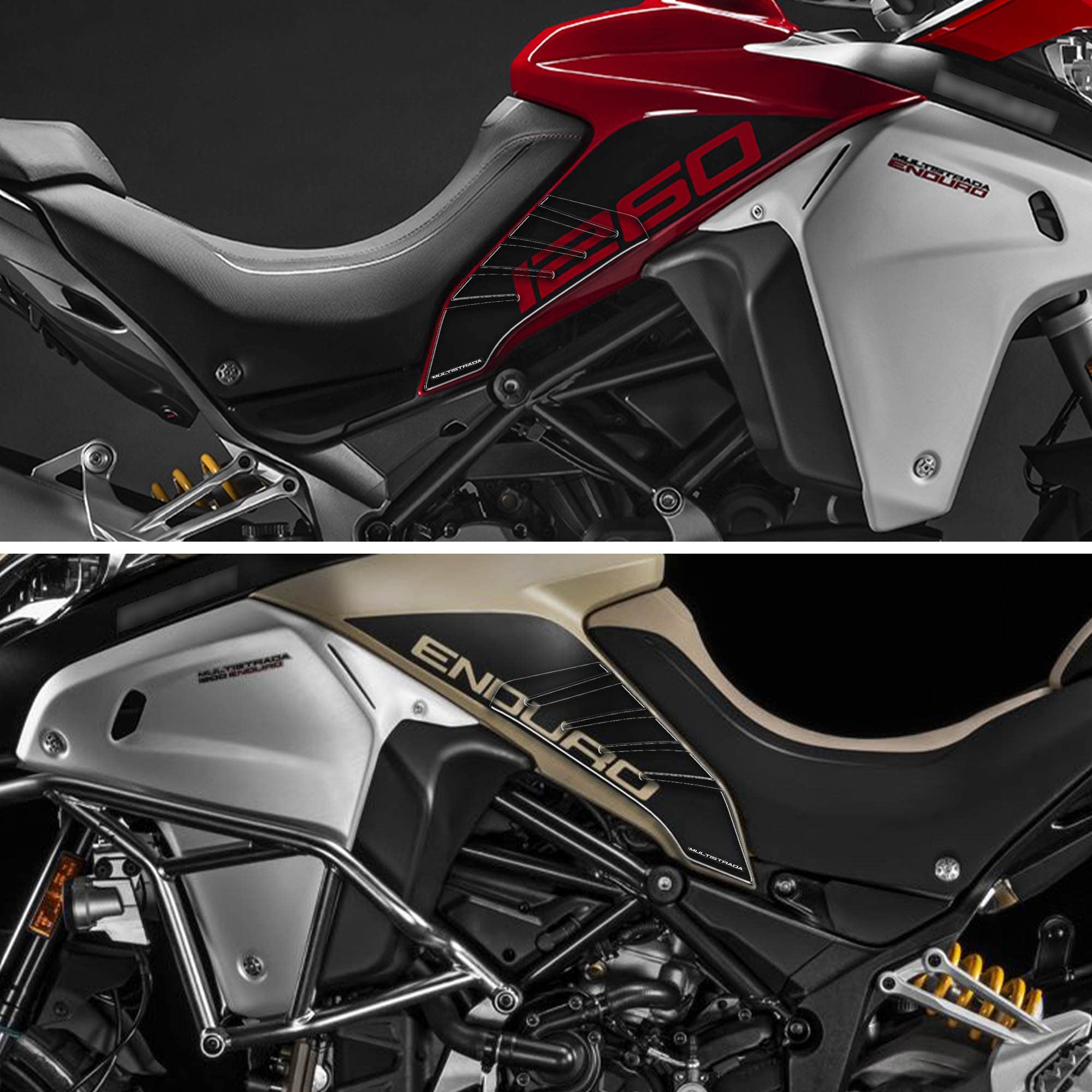 Labelbike 3D Aufkleber Für Ducati MULTISTRADA 1200 (bis 2012) – Harzbeschichtet, Kratzfest, Wasserdicht, Made In Italy