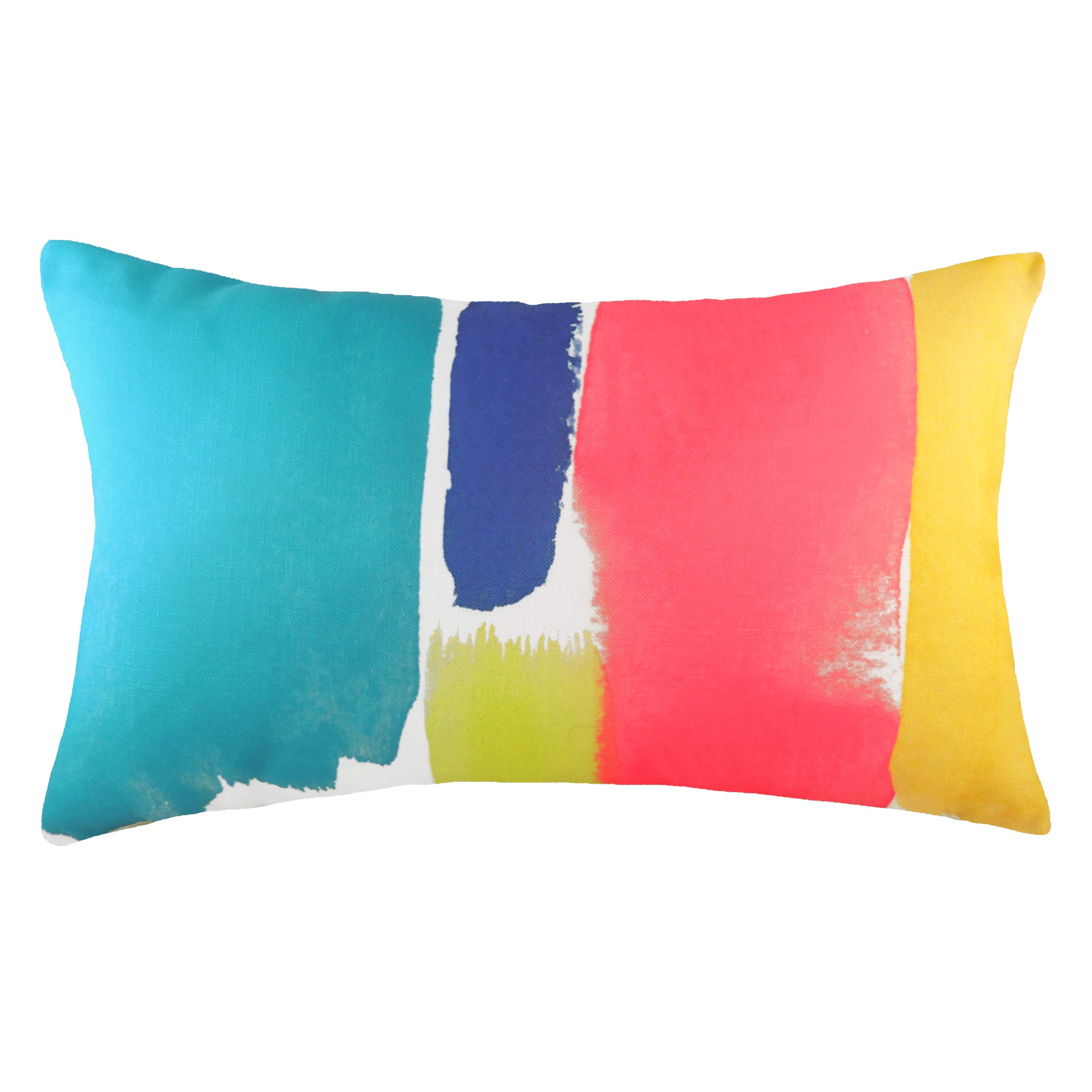 B&Q -  Aquarelle Abstract Rectangular Feather Filled Cushion