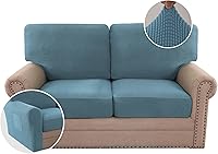 Vista 187 de H.VERSAILTEX Multi-Pieces Sofa Covers Stretch Couch Covers Form Fitted Seats and Back Cushions Covers