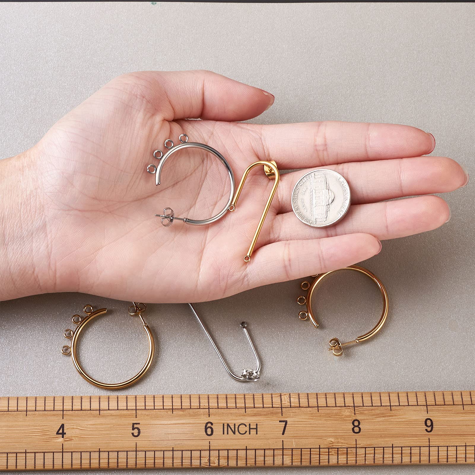 JewelryWe Orecchini da Unisex in Acciaio Inossidabile con