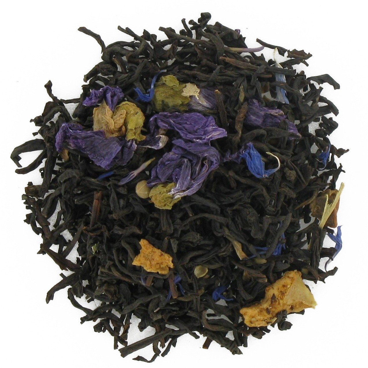 Dorian Grey Blend Tea Pouches for Loose Tea - 16oz | Earl Grey with Caramel Notes | Cornflower Linden Mallow Flowers | Apple Pieces | Full-Bodied Floral Black Tea | Aromatic Hot Brew