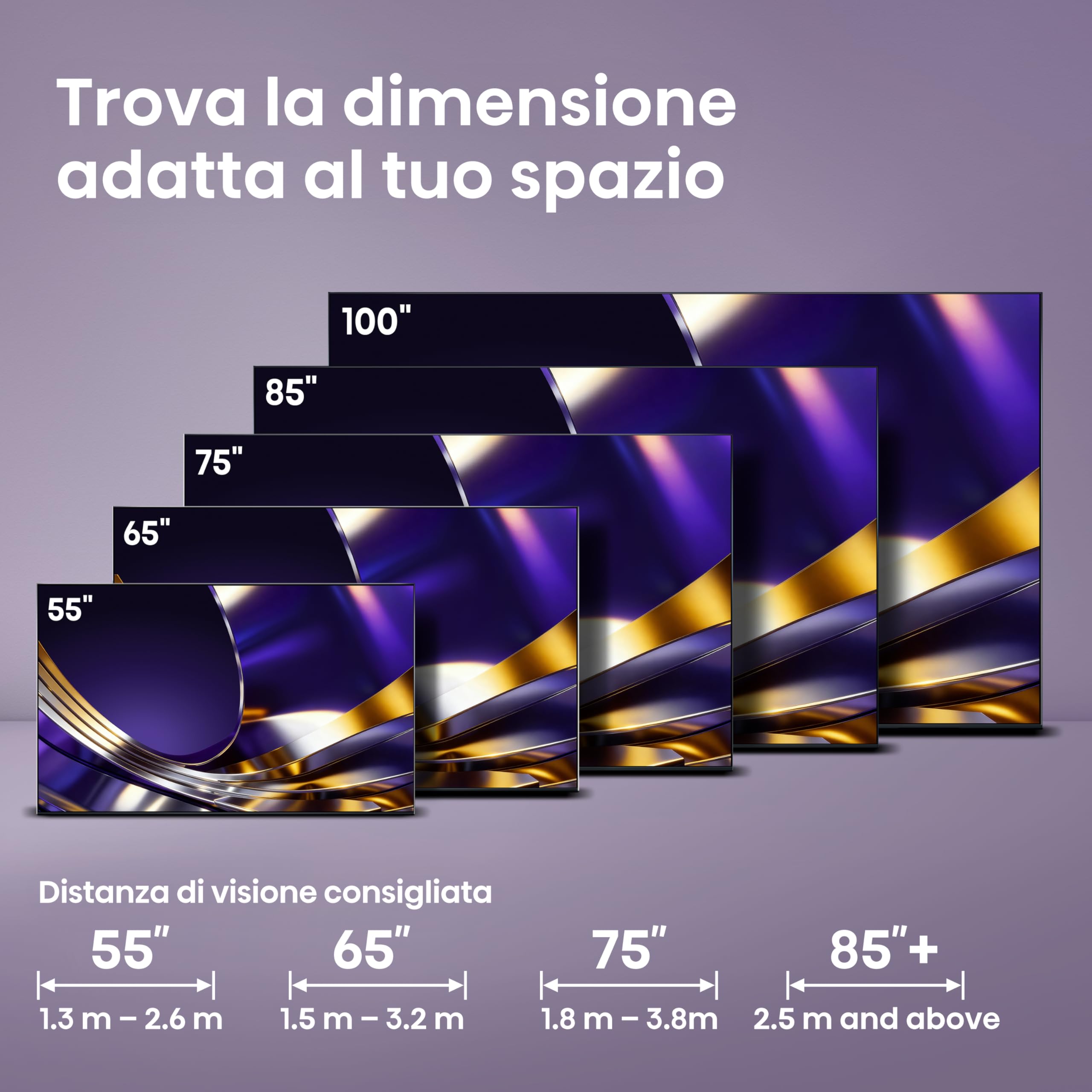 Hisense Smart TV MiniLED 165Hz 55" 4K 55U79S PRO, Schermo Anti-Riflesso, Dolby Atmos 2.1.2 By Devialet, VIDAA OS, Dolby Vision IQ, Native 165Hz Game Mode, 4 HDMI 2.1, Wifi, BT, AirPlay2, lativù 4K