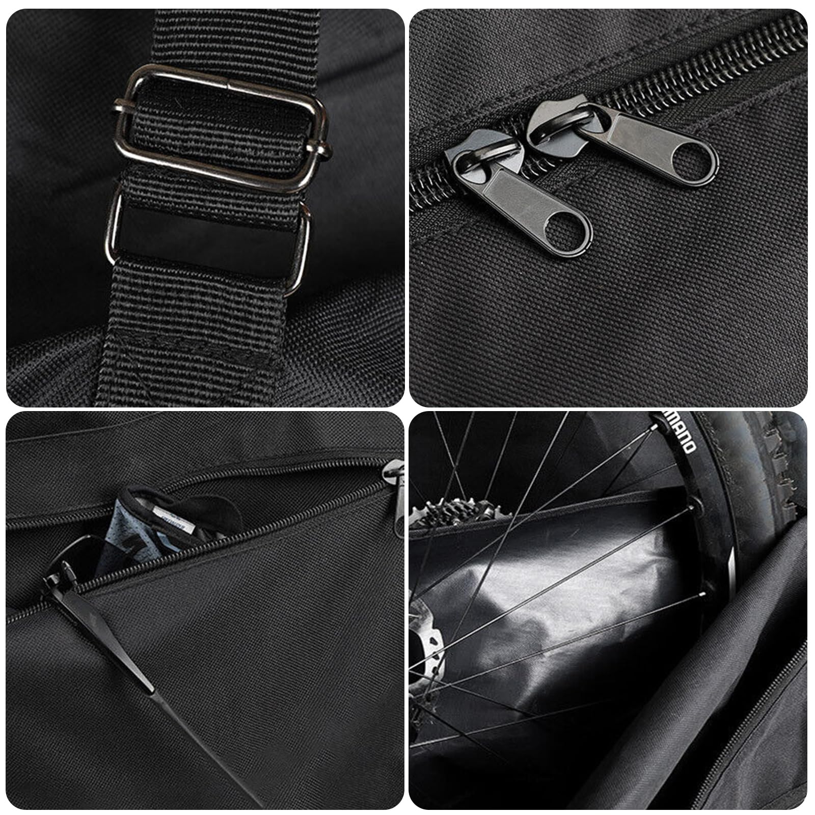 Sac de vélo pliable, sac de transport robuste avec sangle solide pour vélo de route de Sac de vélo pliable, sac de transport robuste avec sangle solide pour vélo de route de