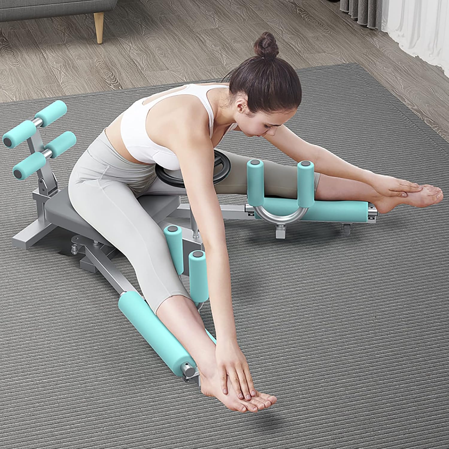 Leg Stretcher Heavy Duty, Improve Leg Flexibility, Leg Stretcher Training Machine, Muscle Lift Machine Dance Leg Step Training for Home Gym, for Men/Women A (A )