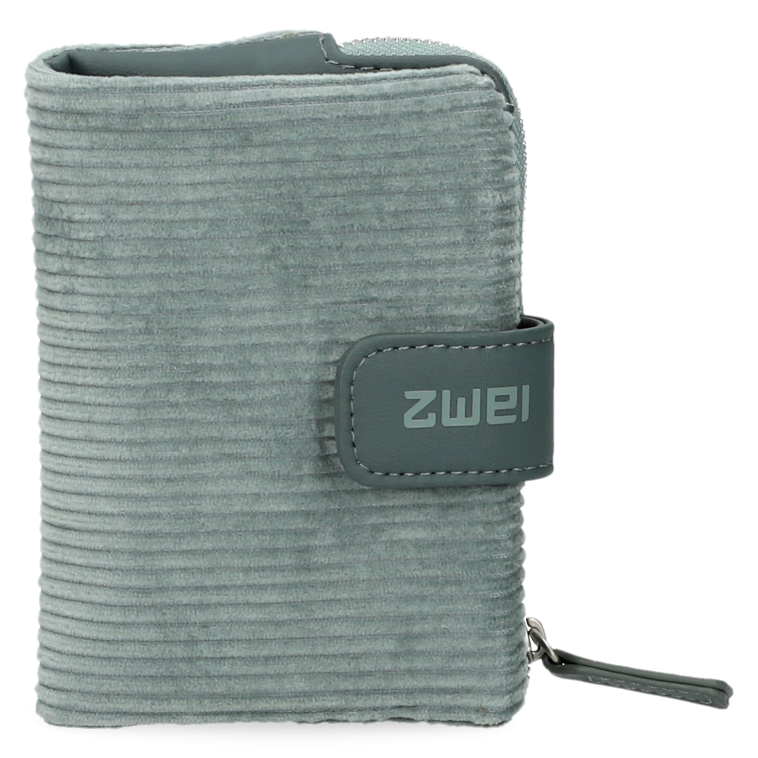Zwei kleine Damen Geldbörse M.Wallet MW5 Portemonnaie aus weichem Kunstleder, Geldbeutel mit Druckknopf & Reißverschluss-Münzfach, 6 Kartenfächern, 4 Einsteckfächern, 1 Scheinfach
