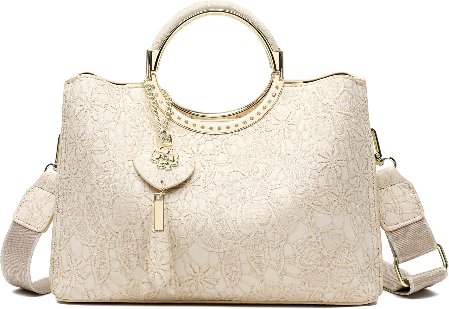 Chinese Style Classic Clutch Shoulder Tote Handbag Ladies PU Leather Cross Body Purses With Magnetic And Zipper Closure