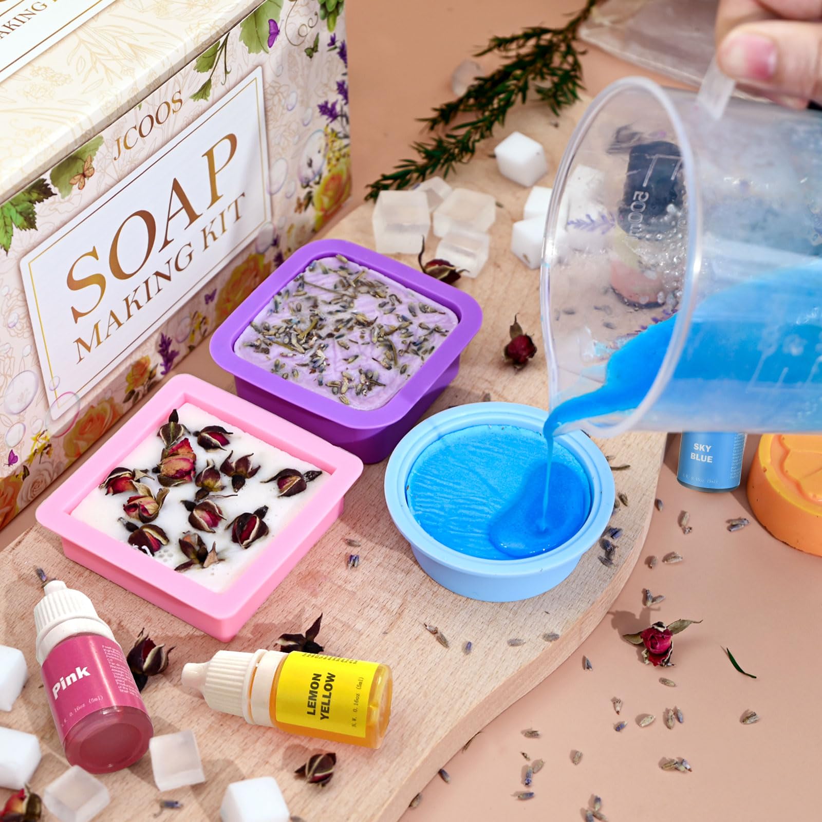 Vezerd kit para hacer jabón artesanal, creativo juego de manualidades para adultos, set de fabricación