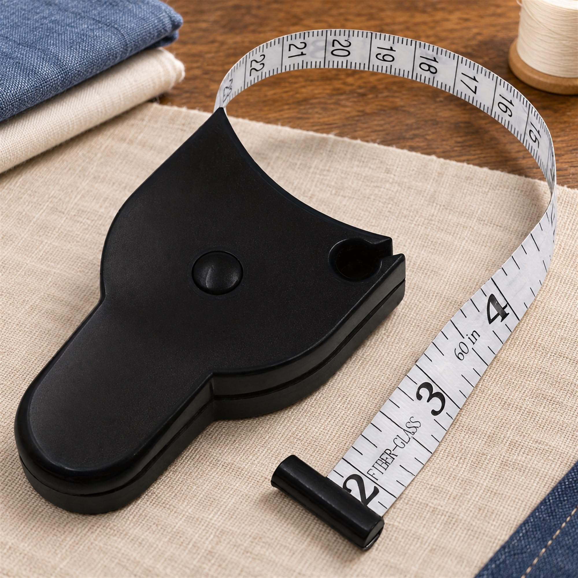 Plastic Retractable Measuring Tape, Flexible Measurement Tool for Sewing, Tailoring and Body Measurements at Home